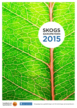 Skogsbarometern 2015
