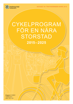 Cykelprogram för en nära storstad 2015–2025