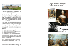 HT2015 - Historiska föreningen i Kronobergs län