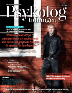 PT 3 2015 - Sveriges Psykologförbund