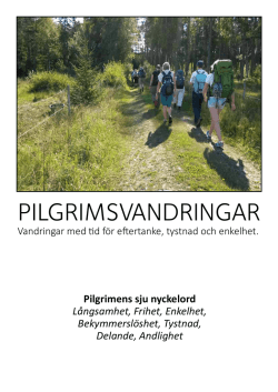 Pilgrimsvandringar 2015 - Pilgrimsleder Skaraborg