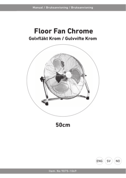 Floor Fan Chrome