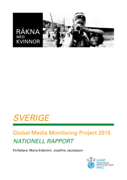 Räkna med kvinnor 2015 - JMG