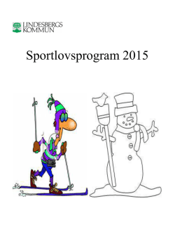 Sportlovsprogram 2015
