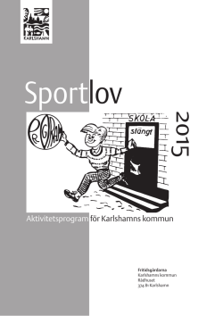 Sportlov - Karlshamn