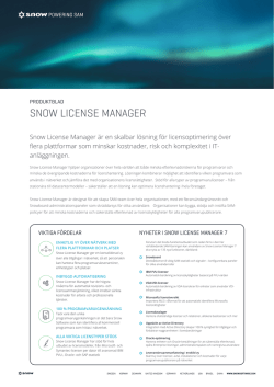 SNOW LICENSE MANAGER