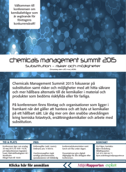 chemicals management summit 2015