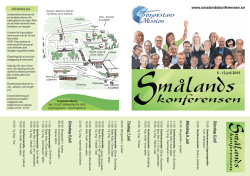 Konferensbroschyr - Smålandskonferensen