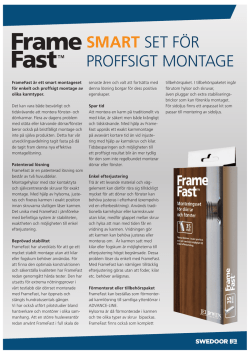 Produktblad FrameFast
