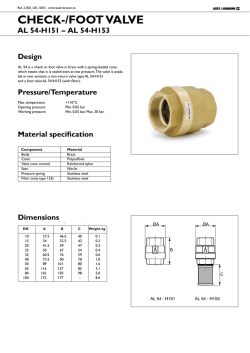 check-/foot valve al 54-h151 - Axel Larsson Maskinaffär AB