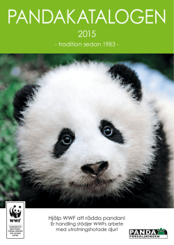 PANDAKATALOGEN - Pandaförsäljningen
