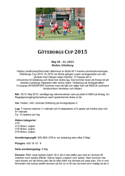 Göteborg Cup 2015