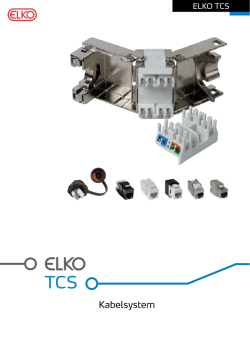ELKO TCS Kabelsystem
