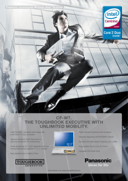 cf-w7. the toughbook executive with unlimited mobility.