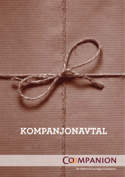 Kompanjonsavtal