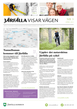 Upplev det natursköna Järfälla på cykel Tunnelbanan kommer till