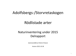 Rapport 2015-10-28 - Rädda Storvretaskogen!