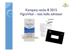 Kampanj vecka 8 2015 VigroVital