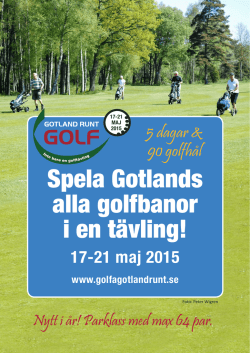 Golfa Gotland Runt 2015