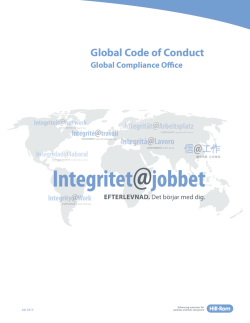 Global Code of Conduct - hill
