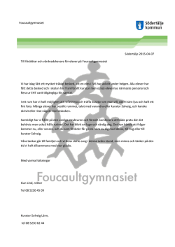 Foucaultgymnasiet Södertälje 2015-04