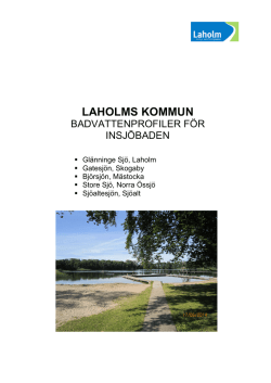 Badvattenprofil för Store Sjö i Norra Össjö