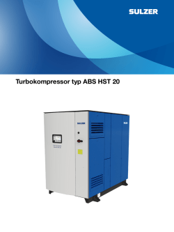 Turbokompressor typ ABS HST 20