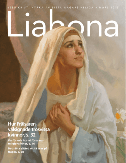 Mars 2015 Liahona - The Church of Jesus Christ of Latter