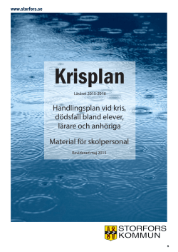 Krisplan - Storfors Kommun