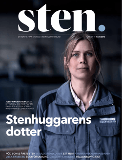 stenhuggar ens dotter - Sveriges Stenindustriförbund