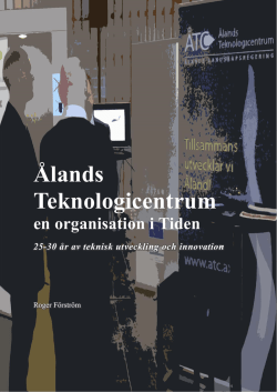 Ålands Teknologicentrum en organisation i Tiden