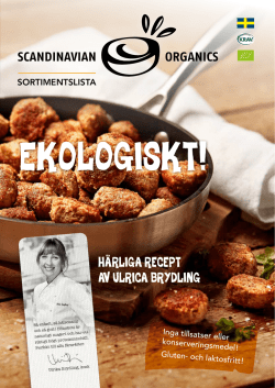 Food service Sortimentslista 2015-10-15