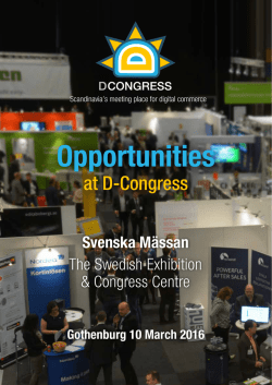 Opportunities - Svensk Digital Handel