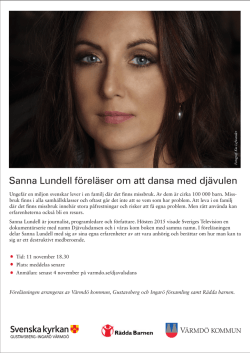 Sanna Lundell föreläser om att dansa med djävulen