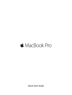 MacBook Pro Quick Start Guide