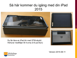 Information om iPad 2015