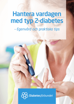 "Hantera vardagen med typ 2-diabetes" som pdf
