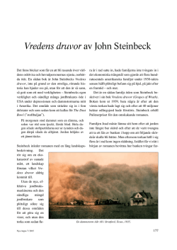 Vredens druvor av John Steinbeck
