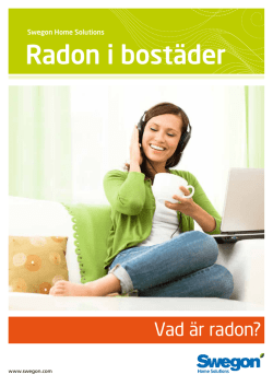 Radon i bostäder