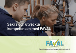 Säkra och utveckla kompetensen med FAVAL