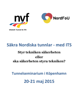 Säkra Nordiska tunnlar - med ITS 20