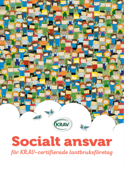 Socialt ansvar för KRAV-certifierade lantbruksföretag