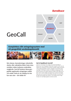 GeoCall - RapidReach
