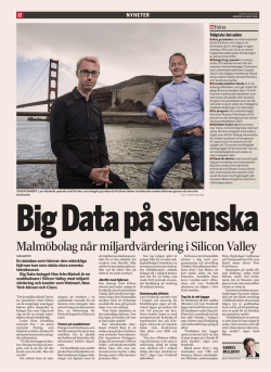 Malmöbolag når miljardvärdering i Silicon Valley