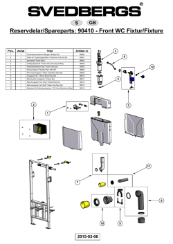 Reservdelslista WC-fixtur 90410