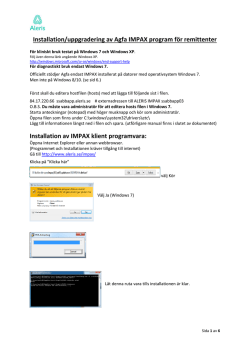 Remitent Installation IMPAX