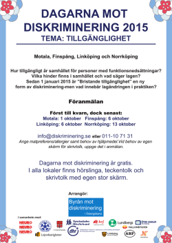 DMD_Flyer - Byrån mot diskriminering i Östergötland