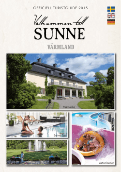 Välkommen till Sunne, turistguide för 2015. pdf