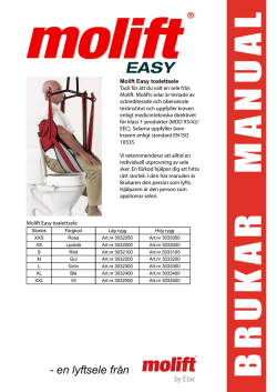 Molift Easy toilet sling