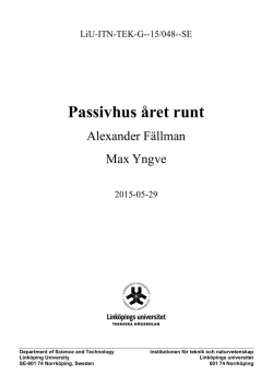 Passivhus året runt